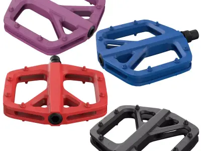 MTB Pedals Low-poly 3D model