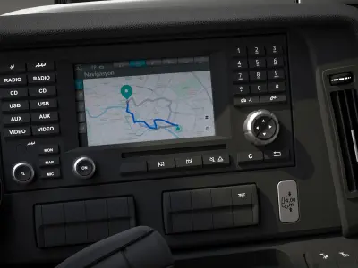 Mercedes Benz Travego Cockpit 3D model