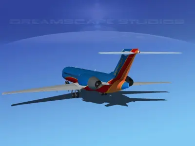 Boeing 717-200 Southwest Airlines 3D model