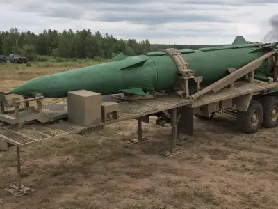 PERSHING II ON LAUNCH TRAILERS P 3D print model