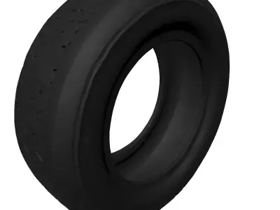 Detailed Automotive Vehicle Tire 3D Model Low-poly 3D model