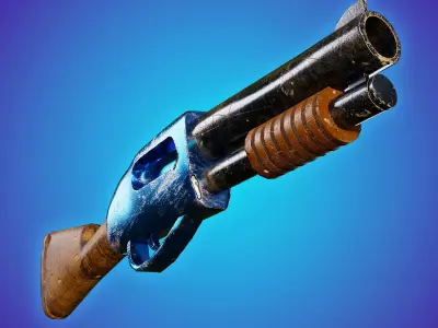 Shotgun from Worms Low-poly 3D model