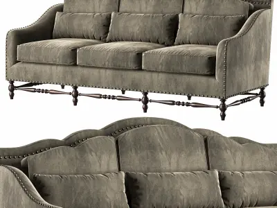 blackwood americano sofa art 5489 3D model