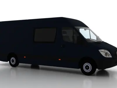 Mercedes Benz Sprinter L3H2 2009 Crew Van UK 3D model