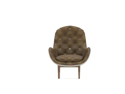 Armchair Tufted Design Free 3D model