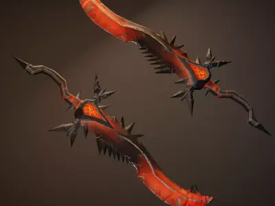 Stylized Sword  Free low-poly 3D model