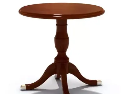 Wooden Retro Table 3D model