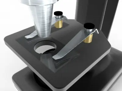 microscope 3D model purchase