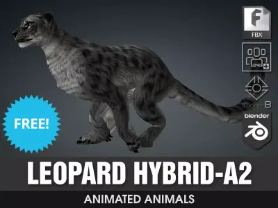 Leopard Hybrid A2 Free 3D model
