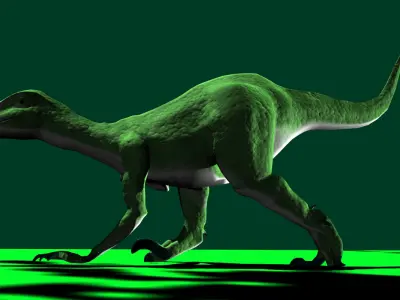 Velociraptor model dinosaur Low-poly 3D model