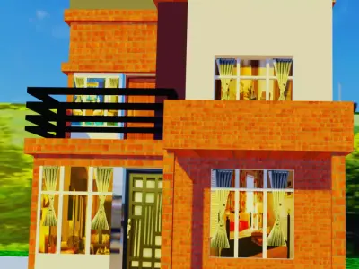 house design for gaming Free 3D model
