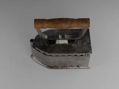 Antique iron 3D model