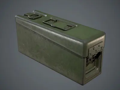Military Ammunition Box Low-poly 3D model