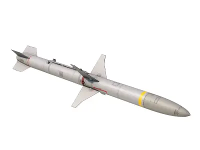 AGM-88 HARM Anti-Radiation Missile 3D model