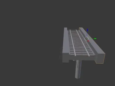 3d train bridge 3D print model