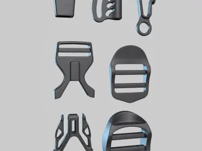 fastex Mobile Phone Holder 3D model