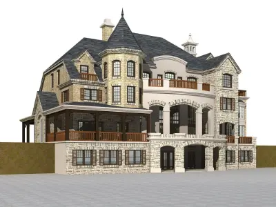 Villa mansion 3D model get
