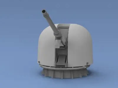 Oto melara 76 mm  3D model
