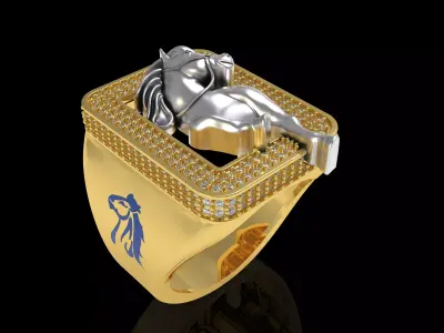 Horse Ring 3D print model 3