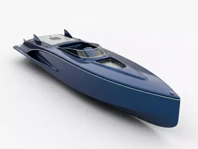 Modern Luxury Speed Boat 3D print model