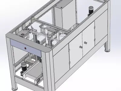 Fully automatic bottled water bagging machine 3D model