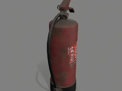 Fire Extinguisher Low-poly 3D model 40