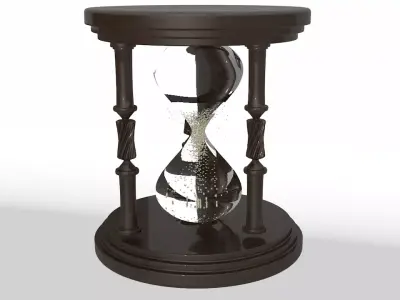 3D Sand Watch Model with animation 3D model