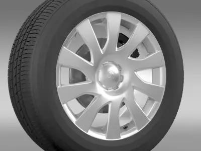 Vauxhall Vivaro Van wheel 2015 3D model