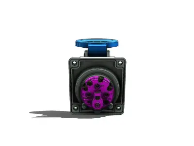 Tomada de Embutir Scame 413 1664 Socket Electrical Outlet 3D model