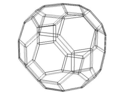 Wireframe Great Rhombicuboctahedron 3D print model