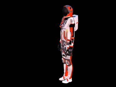 Astronaut Spacesuit Us 3D model