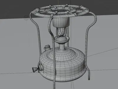 Kerosene Stove  OLD Low-poly 3D model