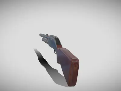 Pump Shotgun 3D model buy