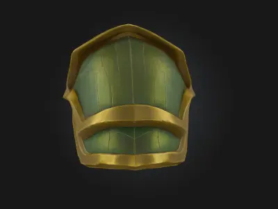 Emerald Shield  A Gleaming Relic of Protection 3D model