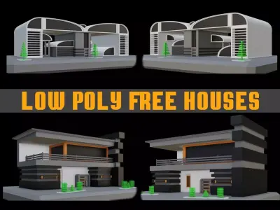 LowPoly House FREE Free low-poly 3D model