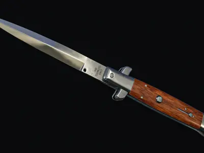 Milano Italian Stiletto Knives Switchblade Low-poly 3D model