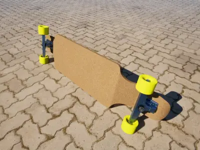 Langboard Low-poly 3D model