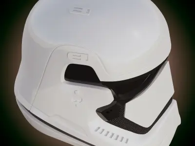 Star Wars First Order Stormtrooper Helmet 3D model