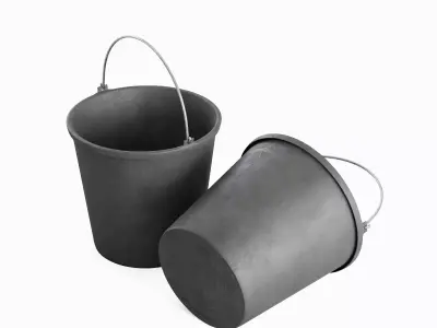 Industrial Plastic Bucket C 05 3D model