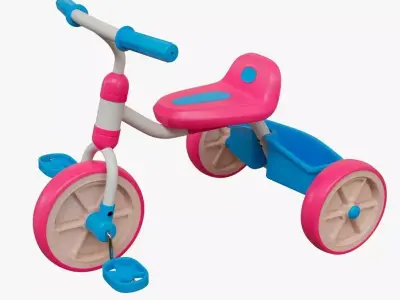 Kids Tricycle Bike 3D model