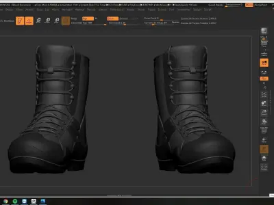 MERCENARY BOOTS  3D model