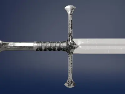 Sword medieval 3D model purchase