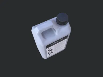 Plastic Canister 02 Low-poly 3D model