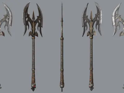 Weapon AXE Low-poly 3D model buy