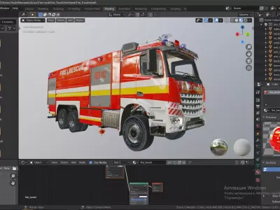 Generic Fire Truck 3D model