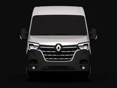 2022 Renault Master Van Low-poly 3D model