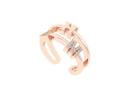 latter Wedding band 3D print model
