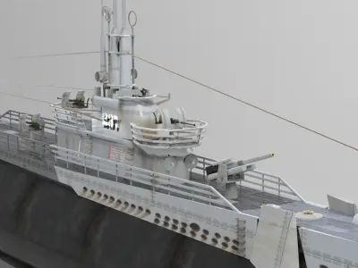 USS Trigger in various formats 3D model