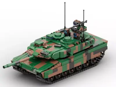 MocBricks3D - Lego Leopard2 A7 3D print model