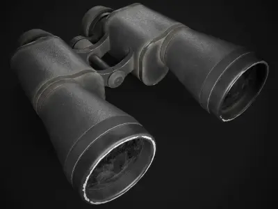 USSR Binoculars Low-poly 3D model